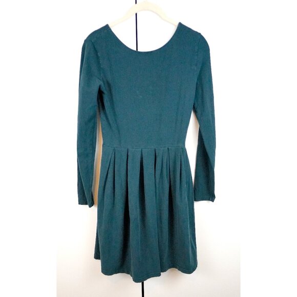 Aritzia (Talula) "Lambeth" Long-Sleeve Fit & Flare Mini Dress in "Everest" - Picture 7 of 8